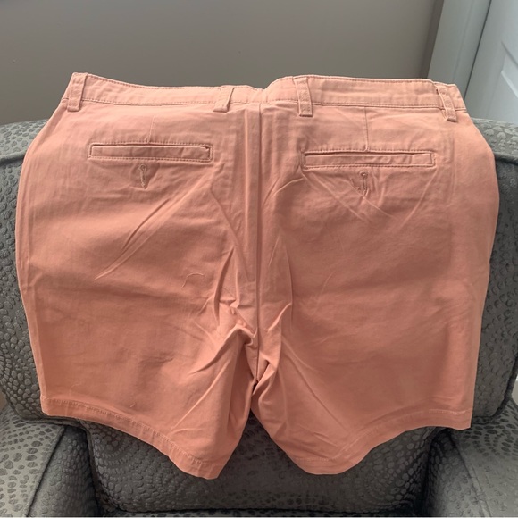 Slate & Stone Stretch Cotton Twill Chino Shorts, NWT, Color Clay, 33Waist - Picture 9 of 13